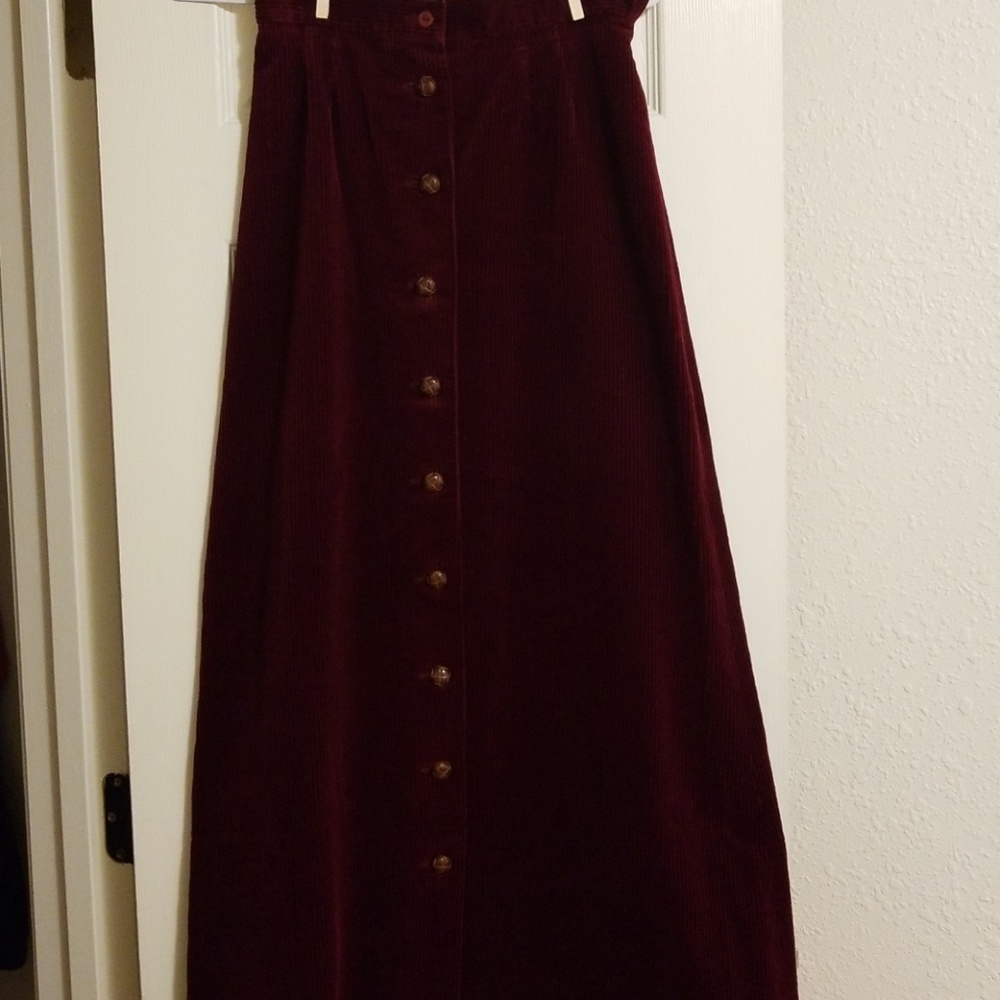 Vintage! Red corduroy skirt